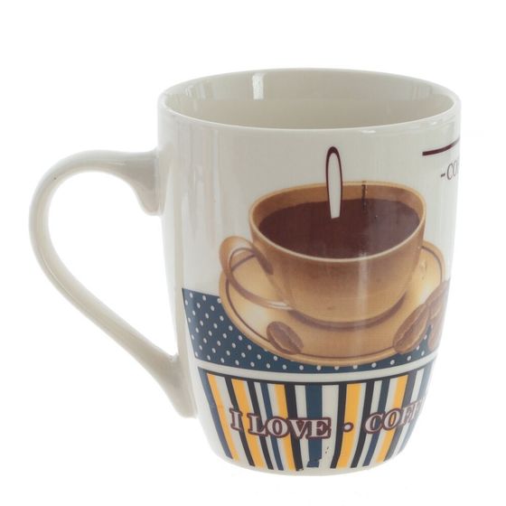 Кружка 350 мл, L11 W8 H10,5 см, дизайн микс