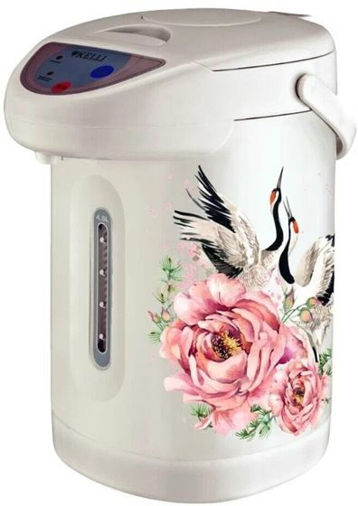 Термопот Kelli KL-1388 4.5л 1100Вт белый/разноцветный