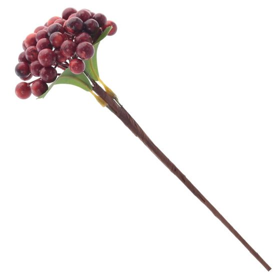 Ветка искусственная &quot;Ягода&quot;, L12 W10 H27 см, 3в.