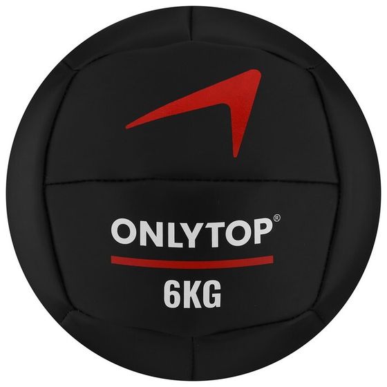 Медицинбол ONLYTOP, 6 кг, d=24 см