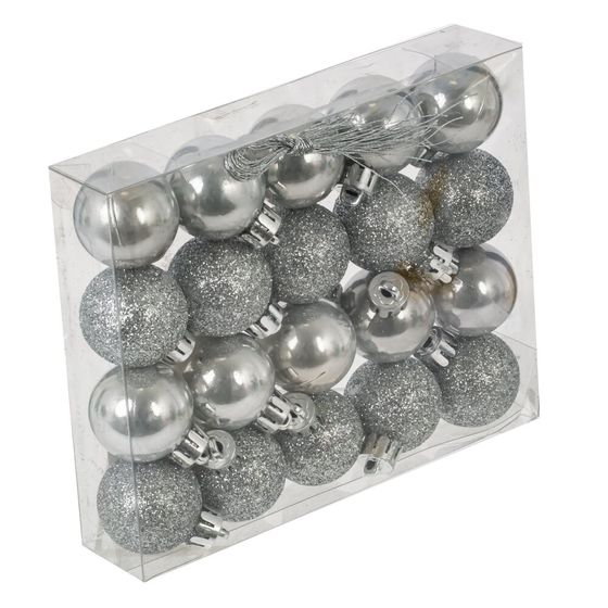 Набор из 20шт, Украшение новогоднее Шар, D 3 см