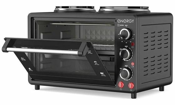 Мини-печь с плитой Energy GН-26A-B 1400Вт черный
