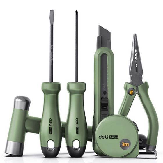 Набор ручного инструмента &quot;Home Series Green&quot; Deli HT0006L 6предметов (HT0006L)