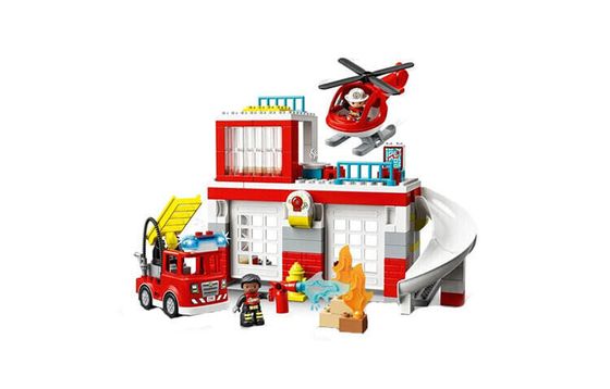 LEGO Fire Station &amp; Helicopter Building Blocks 10970