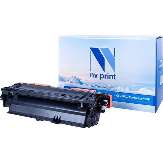 Картридж NV PRINT NV-CE250X/NV- 723H Black для HP CP3525 и Canon LBP7750Cdn (10500k), черный