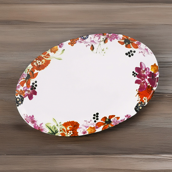 Блюдо FRUITS BOUQUET 31см овальное