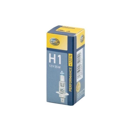 Лампа HELLA H1 12 В, 55W (P14,5s) (+120% света) Performance +120 8GH 223 498-011