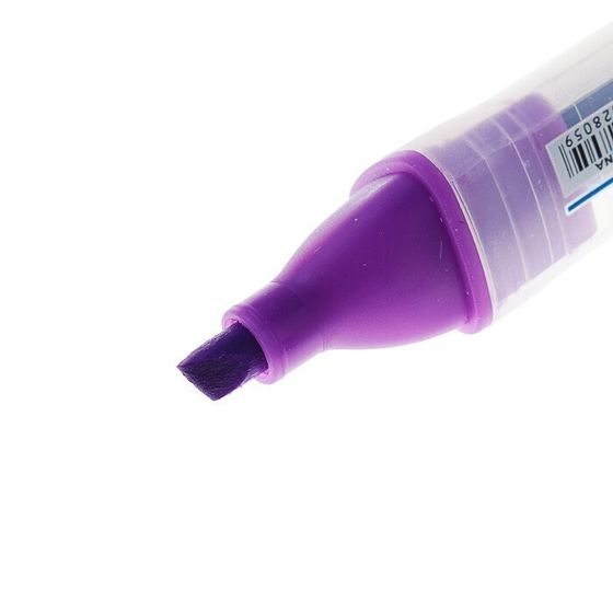 !Маркер-текстовыделитель,6 штук, наконечник скошенный, 5 мм, корпус треугольный, двухцветный, МИКС