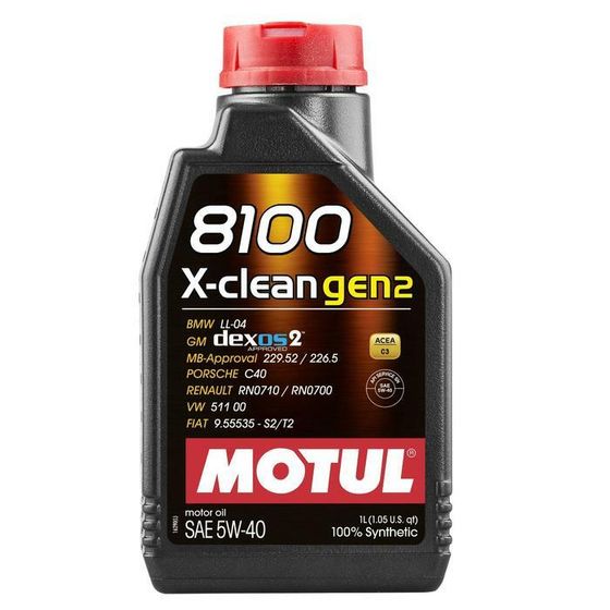 Масло моторное Motul 8100 X-Clean Gen2 5w-40, 1 л 109761