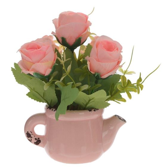 Цветочная композиция &quot;Розы&quot;, L14 W14 H17 см, 4в.