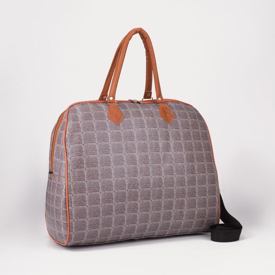 !09 Сумка дорожная на молнии, цвет тёмно-бежевый!