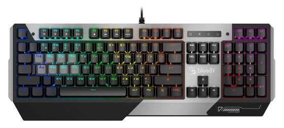 Клавиатура A4Tech Bloody B865N LED проводная игровая серый/черный