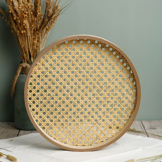 Поднос круглый RATTAN 30см