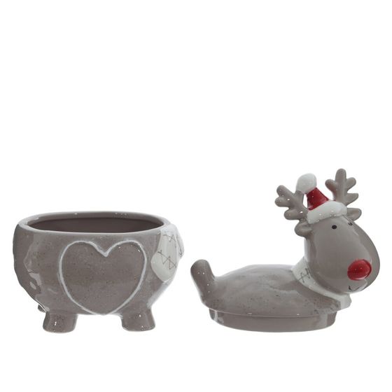 Конфетница "Северный олень", 600 мл, L14 W12 H18,5 см, 1 штука, дизайн микс