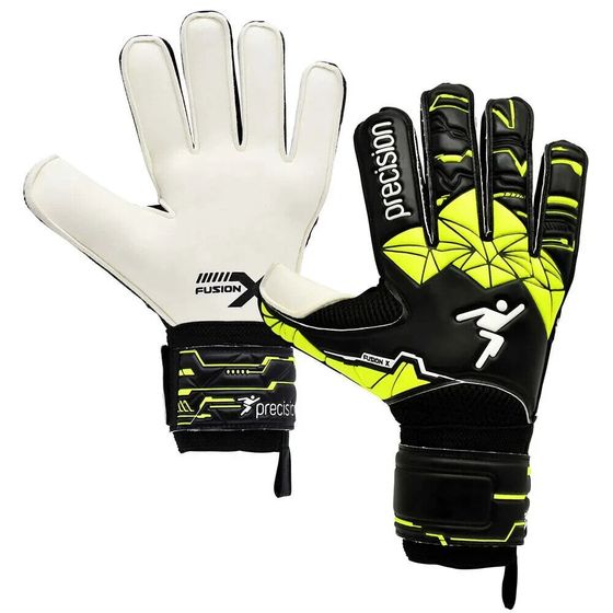 PRECISION Junior Fusion X Flat Cut Finger Protect goalkeeper gloves