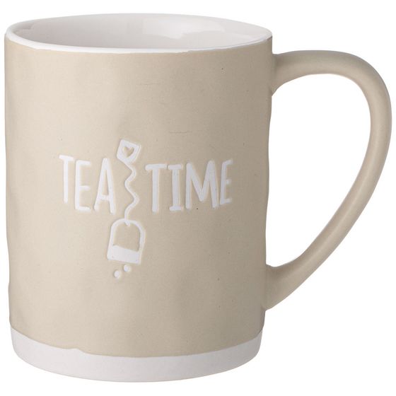 КРУЖКА &quot;TEA TIME&quot; 520 МЛ КРЕМОВАЯ