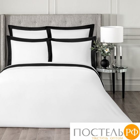 Togas ЭДЕМ бел/черн КПБ 145х200/200x230/50х70-2, 4 пр, 100% эвкалипт. волокно