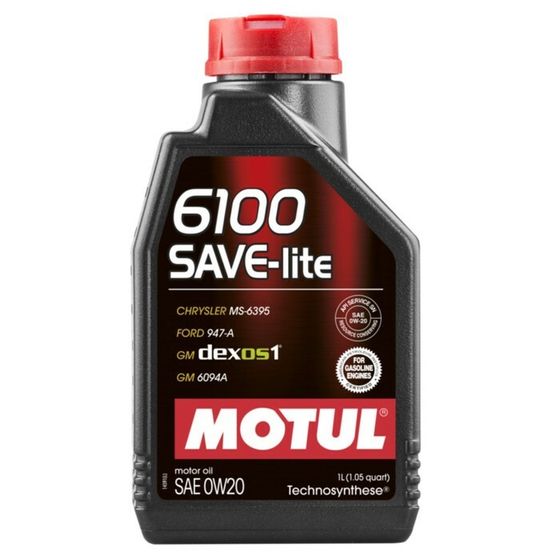 Масло моторное Motul 6100 SAVE-Lite 0w-20, синтетическое, 1 л