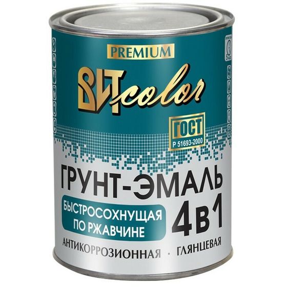 Грунт-эмаль по ржавчине 4 в 1 синяя ВИТcolor 0,8кг