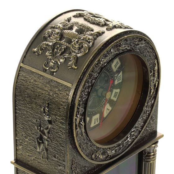Часы настольные декоративные, L11 W7 H28 см, (1хАА не прилаг.)