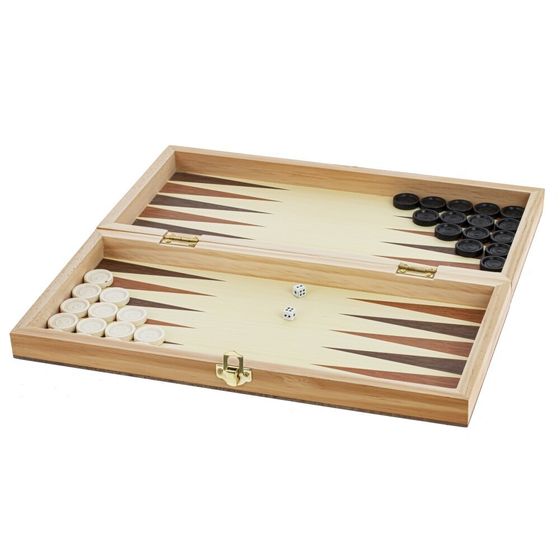 Игра настольная 3 в 1 (шахматы, шашки, нарды), Д34,5 Ш17,5 В4,5 см