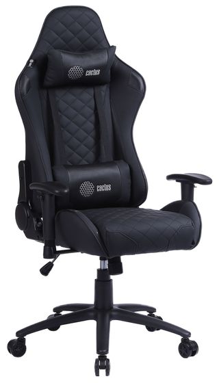 Кресло игровое Cactus CS-CHR-030BL черный сиденье черный эко.кожа с подголов. крестовина металл пластик черный