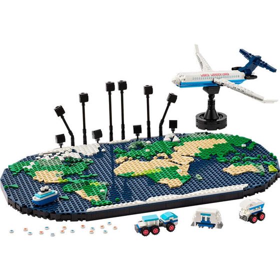 LEGO Travel Footprint Map Building Blocks 1231 шт. 41838