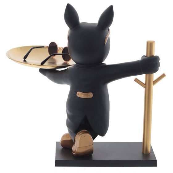 Фигурка декоративная с подносом &quot;Собака&quot;, Д29,5 Ш22,5 В29,5 см