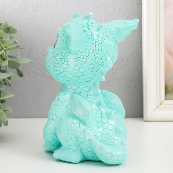 !Фигурка "Дракоша" 17,5х11,5х12,5 см, бирюзовый