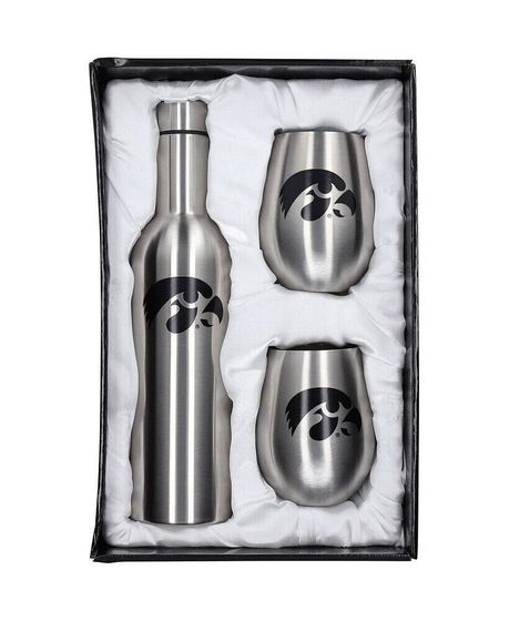 Iowa Hawkeyes 28 oz Stainless Steel Bottle and 12 oz Tumblers Set