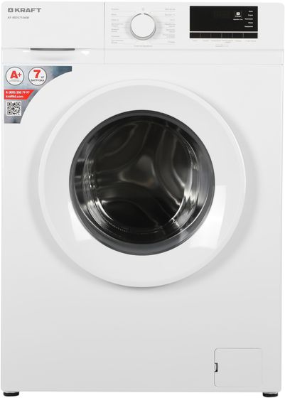 Стиральная машина Kraft KF-MDS7106W белый 7кг 1000об/мин с паром узкая