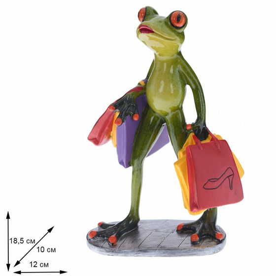 Фигурка декоративная &quot;Лягушка&quot;, Д12 Ш10 В18,5 см