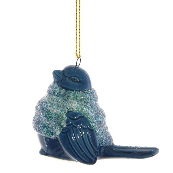 Украшение новогоднее &quot;Птичка&quot;, L8 W4,5 H6 см, 4в.