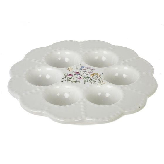 Тарелка для 6-ти яиц, L21 W21 H3,5 см