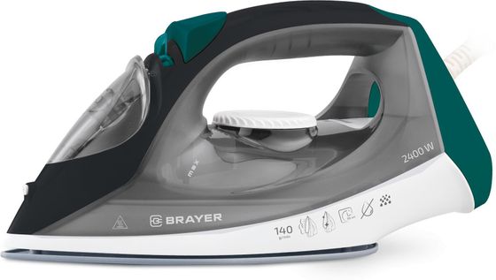 Утюг Brayer BR4008 2400Вт черный/зеленый