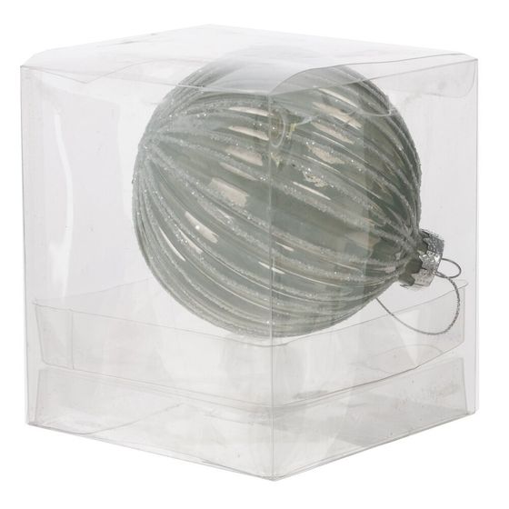 Украшение новогоднее "Шар", D 10 см, L10 W10 H12 см