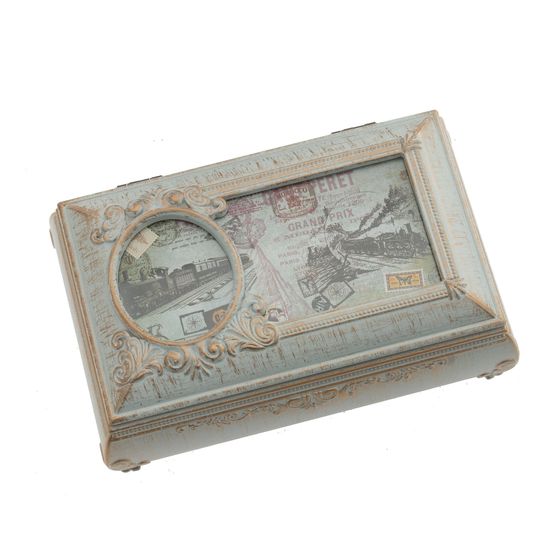 Шкатулка (музык.), Д18 Ш12 В7,5 см, 5в.