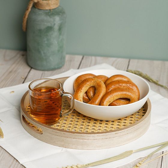 Поднос круглый RATTAN 30см