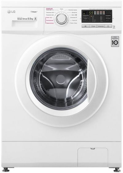 Стиральная машина LG Mega 2 F1096MDS0, с паром, 5.5кг, 1000об/мин, инверторная