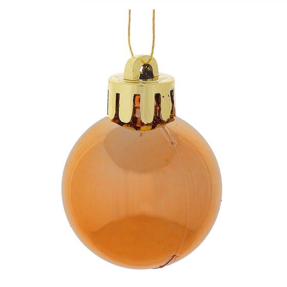 Набор из 12шт Украшение новогоднее Шар "Медовое ассорти", D 4 см, L9,5 W9,5 H10,5 см