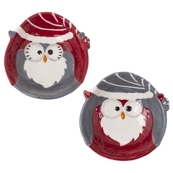 Салатник &quot;Сова&quot;, L12 W13 H4 см, 2в.