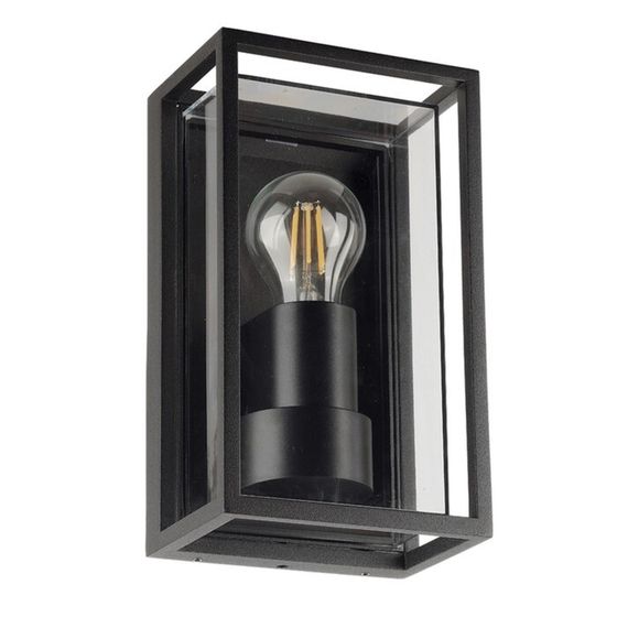 Уличный настенный светильник Arte Lamp Marfik A2322AL-1BK, E27, 15 Вт, 10х14х24 см, чёрный