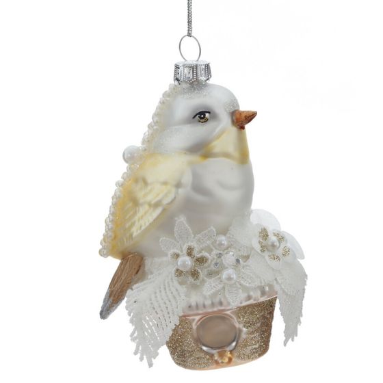 Украшение новогоднее "Птичка", L8 W7 H13 см