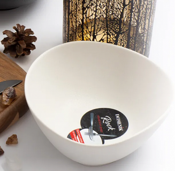 Салатник треугольный ROCK WHITE 16см