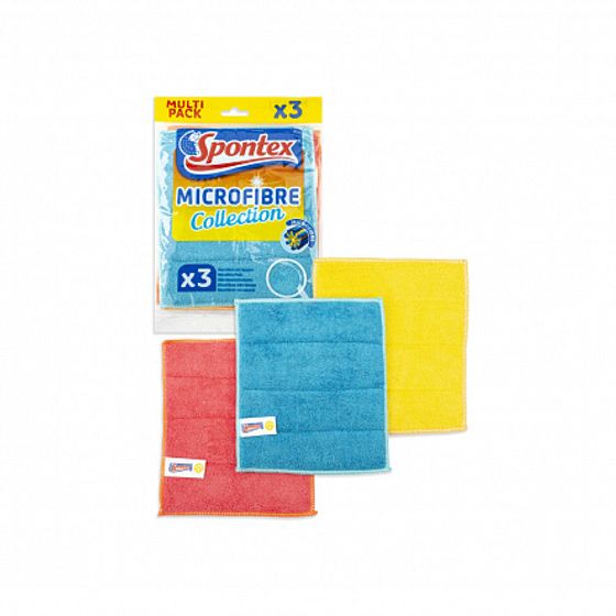 Салфетка микрофибра впитывающая MICROFIBRE PADS 20х17.5см 3шт