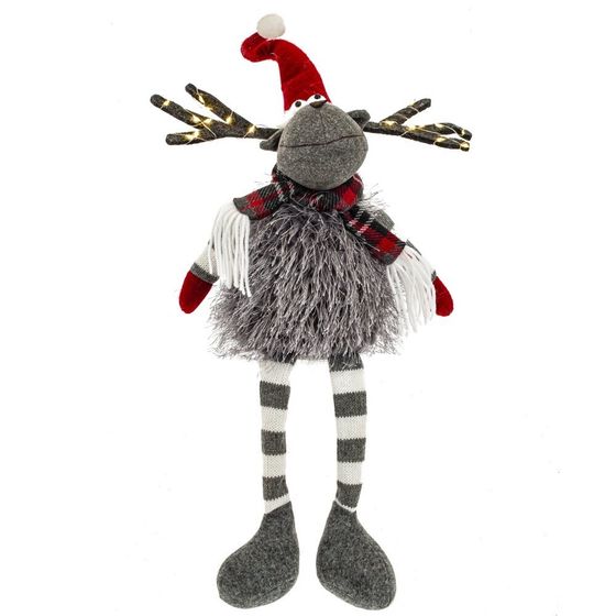 Игрушка набивная с подсветкой &quot;Олень&quot; (CR2032x2), L27 W13 H60/42 см