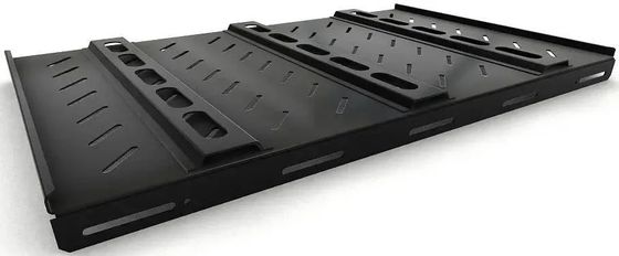 Полка стационарная Hyperline TSH3H-850-RAL9004 1U нагр.:100кг. 19&quot; 850мм черный (упак.:1шт)