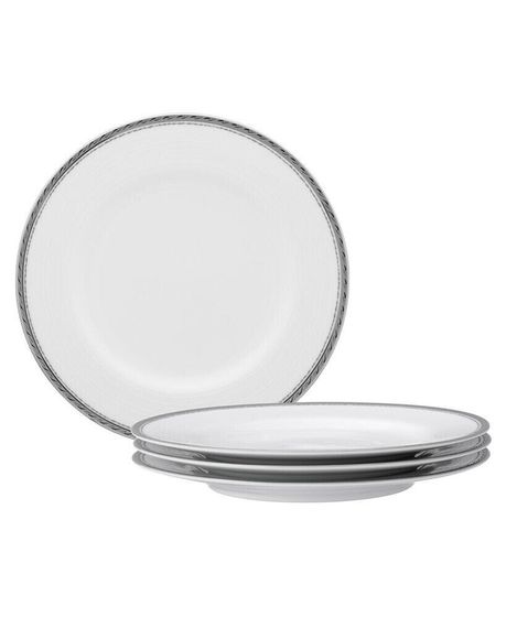 Whiteridge Platinum Set Of 4 Salad Plates, 8-1/4&quot;