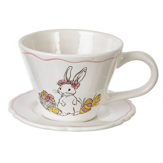 Чашка с блюдцем, 270 мл, L15,5 W13,5 H8,5 см