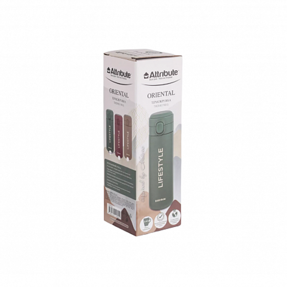 Термокружка ORIENTAL 0.42л зеленая